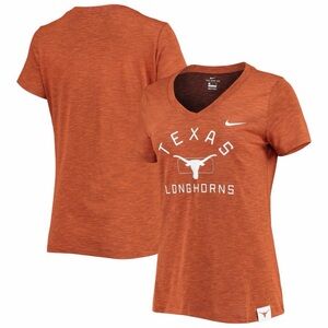 Nike Women's Texas Longhorns Orange V-Neck Tee